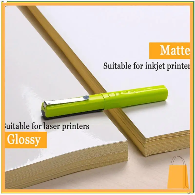 L53A-150 시트 A4 흰색 자체 접착 방수 스티커 라벨 Lazer 잉크젯 프린터 복사기 용 광택 표면 용지