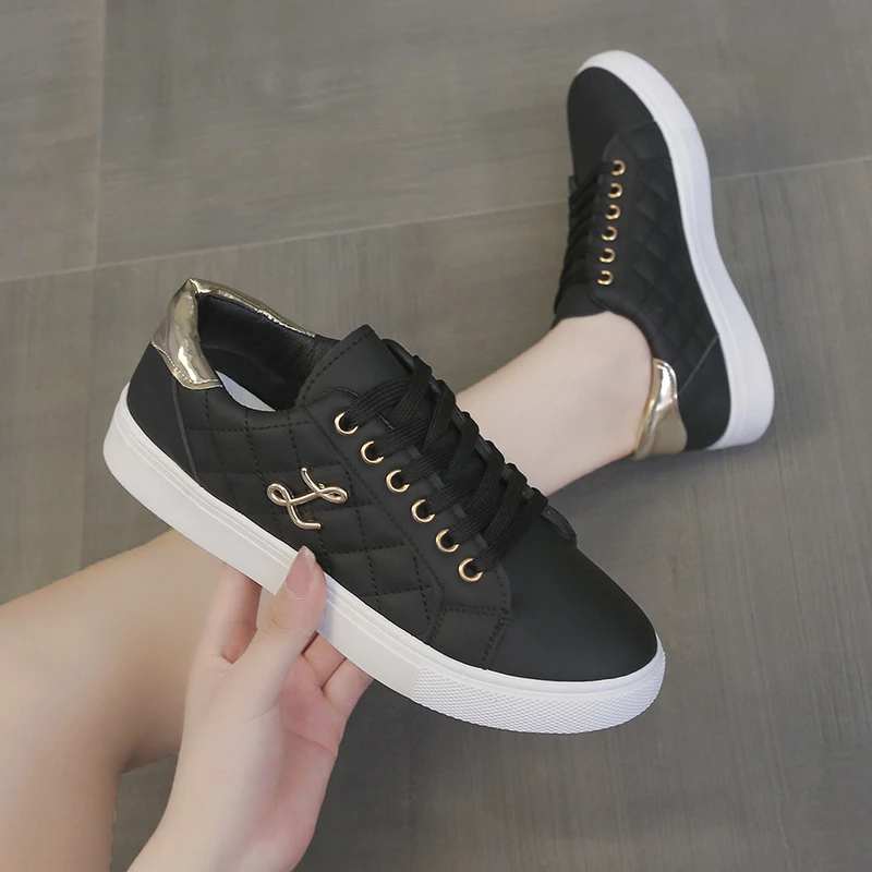 

New Women's Sneakers Fashion Breathable Flat Shoes Woman Soft Sole Walking Vulcanized Shoes Women Casual Sneaker Zapatos Mujer