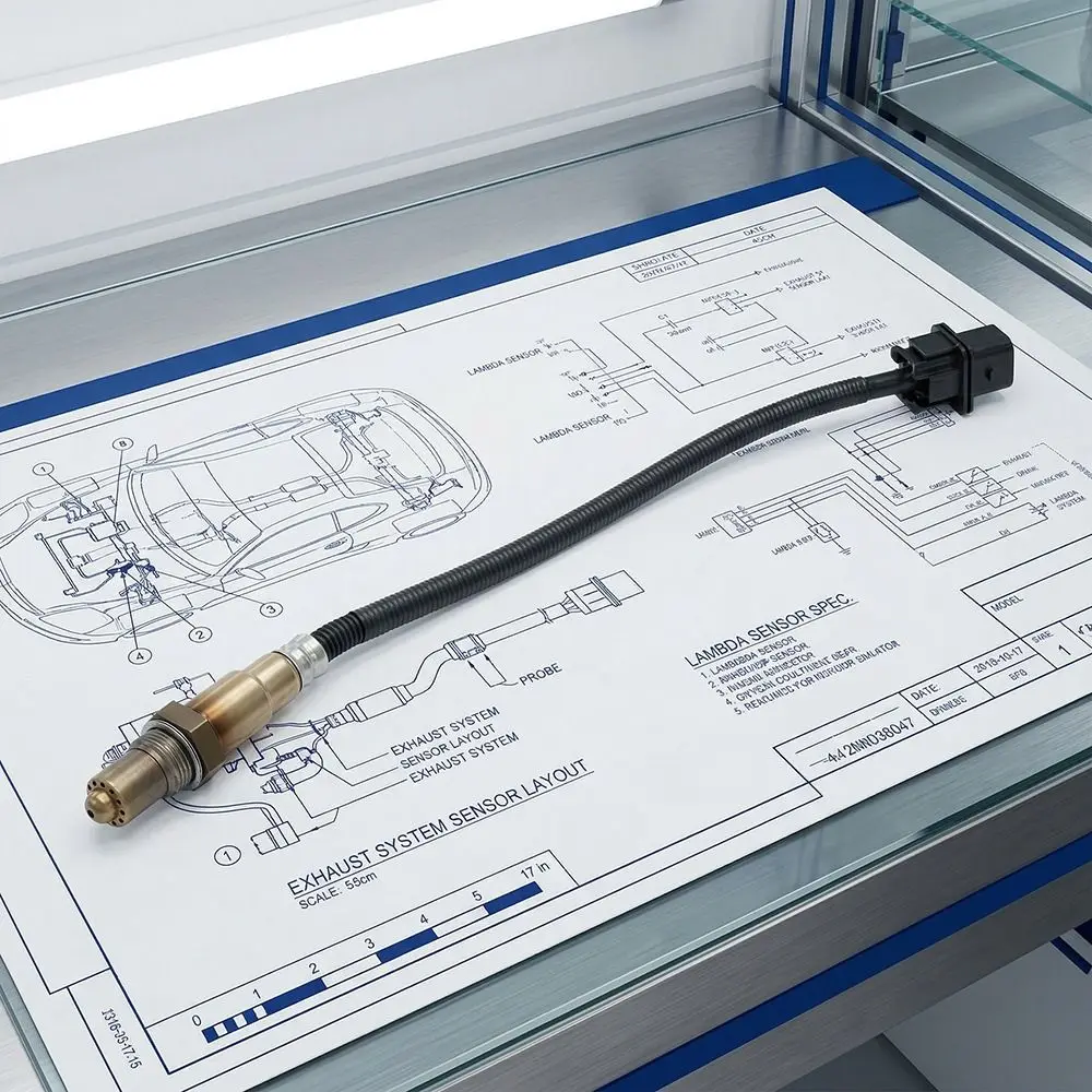 

Universal Air Fuel Ratio Oxygen Lambda Sensor Versatile Metal Car Oxygen Sensor Wide Measuring Range High Resolution