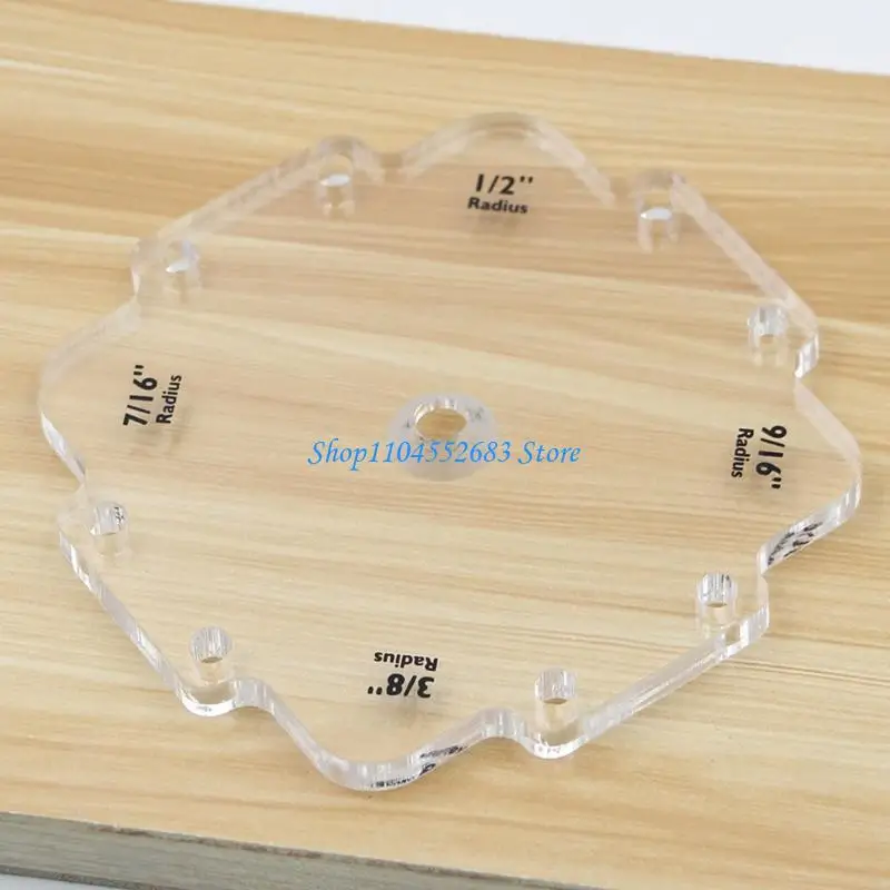 قوالب توجيه نصف قطرها احترافية لأعمال النجارة Y6GD، قوالب توجيه نصف قطر الزاوية، زوايا مستديرة سهلة الاستخدام #2