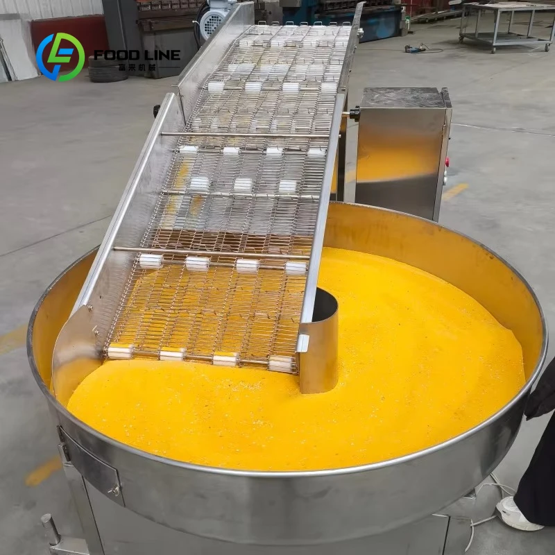 304 Stainless Steel Automatic Tempura Flour Coating Machine 220V Large Capacity 100-120kg/h for Chicken Pork Chop Bread Crumbs