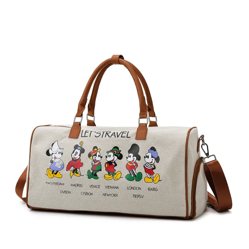 2022 Disney Mickey Mouse Bags Cartoon Baby Mommy Gym Bag Cute Maternity Bag Mickey Mouse Luggage Travel Luggage Boarding Bag