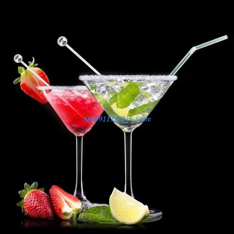 Stainless Steel Cocktail Toothpicks Reusable Cocktail Skewers Garnish Picks
