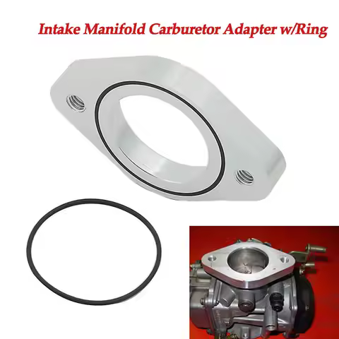 Motorcycle Twin Cam CV 40MM Intake Manifold Carburetor Adapter w/Ring For Harley Softail Fxst Sportster 1000 883 1100 XL XLH