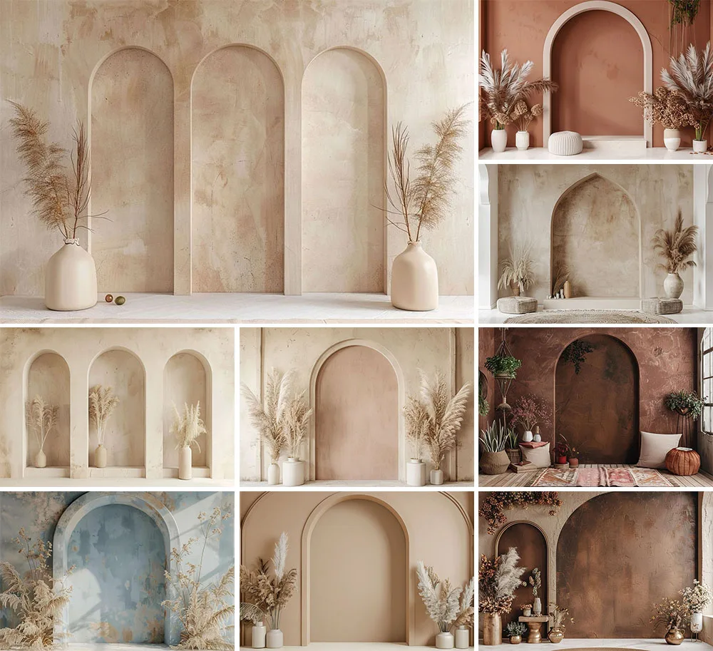 

Mehofond Photography Background Boho Romantic Arch Wall Adult Birthday Wedding Maternity Portrait Decor Backdrop Photo Studio