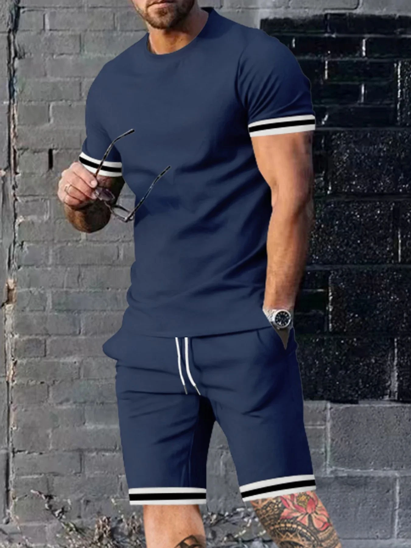 Thumbnail 2 - #37 Latest Mens Striped T-Shirts Offers