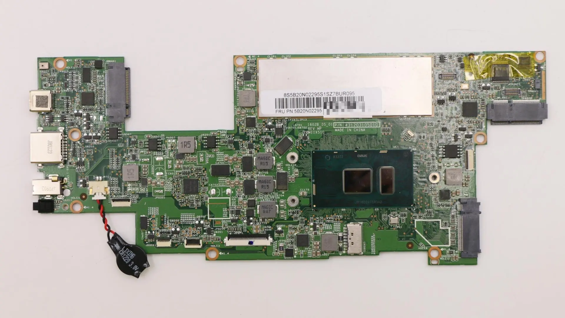 

Lot Miix 510-12IKB Tablet IdeaPad motherboard Model Number Multiple optional compatible SN BM5668 PN 5B20N02295 CPU intelI5720