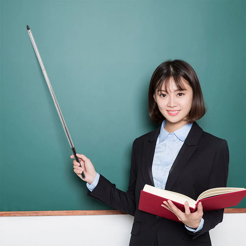 

2Pcs 39 Inch Extendable Stainless Teacher Pointers for Classroom Teaching Tools Touch Screen Stylus Telescopic Presenters