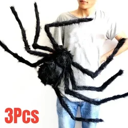 Halloween Big Plush Spider Halloween Decoration Party Props Outdoor Big Spider 30cm/75cm Chamber Trick A Prank Big Spider