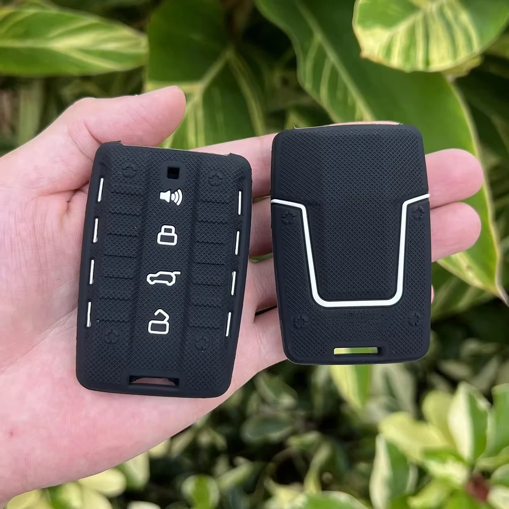 Silicone Car Fob Key Case Accessories for Great Wall GWM WEY TANK 300 500 Tank300 Tank500 Remote Rubber Cover Holder Keychain