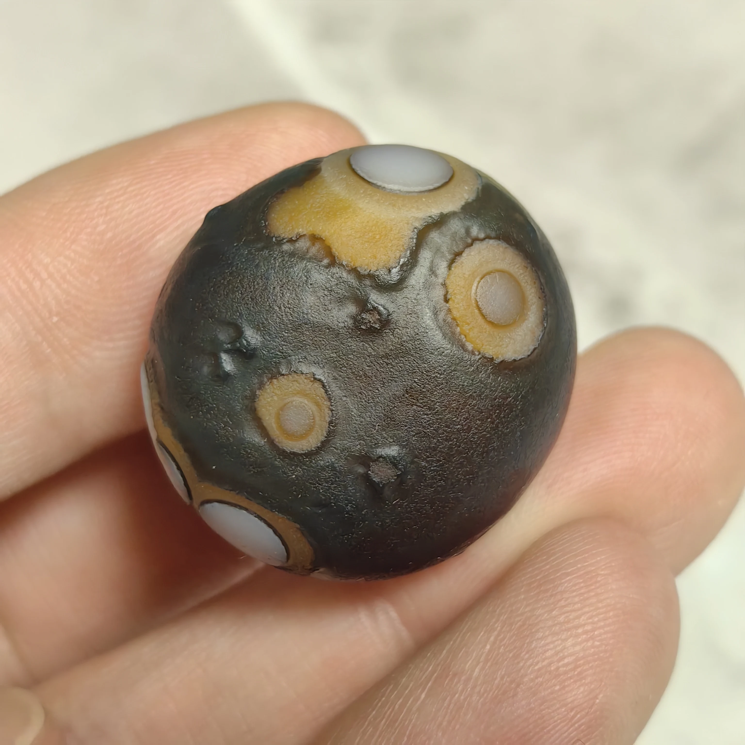 Pure Natural Rough Stone, Gobi Divine Eyes Agate Good Luck,Attract Wealth Reiki Spiritual MeditationJewelry DIY Decoration - view 2