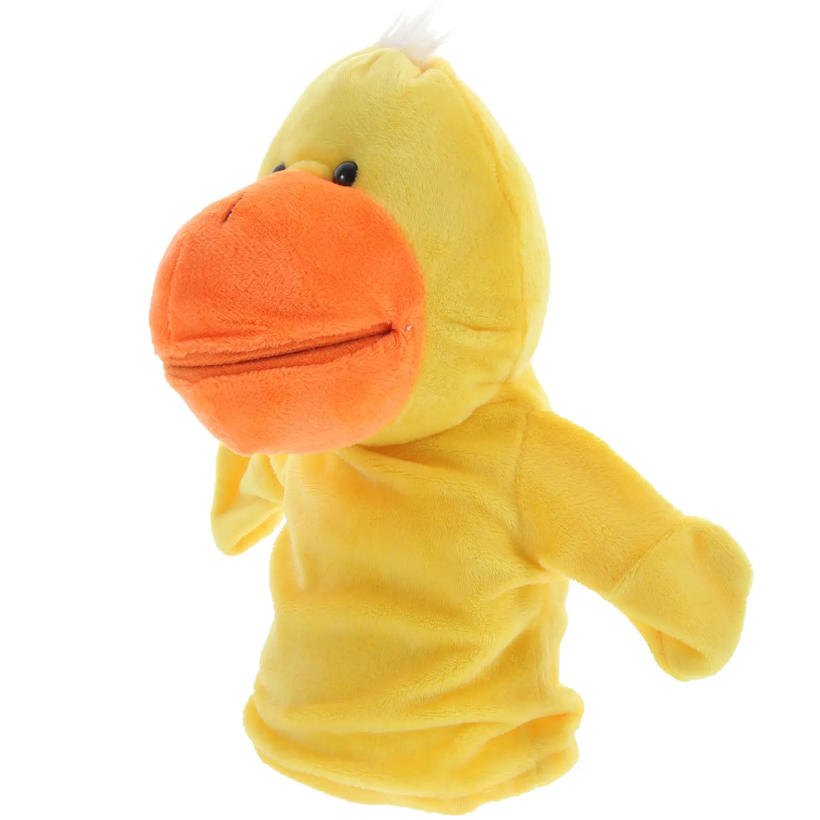 

Duck Shaped Hand Puppet Soft Huggable PP Cotton Filled Comfortable Touch Educational Storytelling Tool for Kids Home Decoration