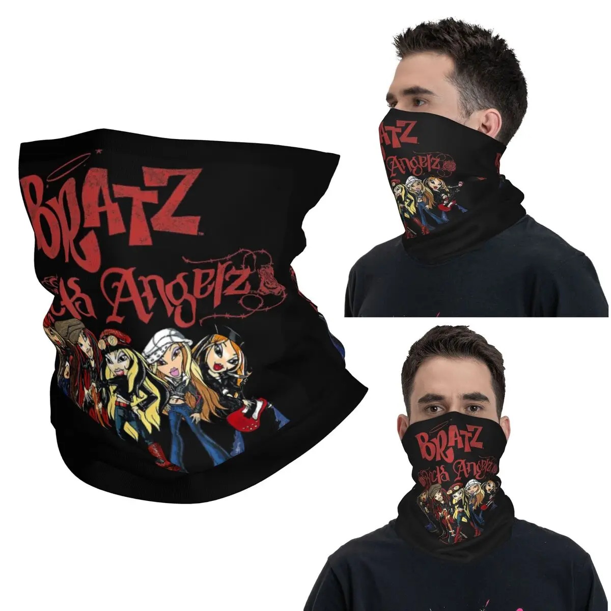 

Bratz Rock Angelz Group Shot Бандана Шея Гетры с принтом Шарф Теплый головной убор Велоспорт для мужчин Женщин Взрослых Дышащий