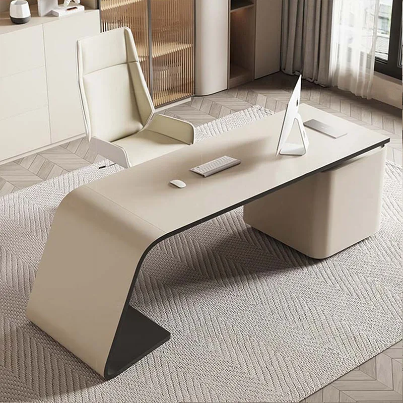 Italian slate desk luxury office desk modern minimalist premium computer desk