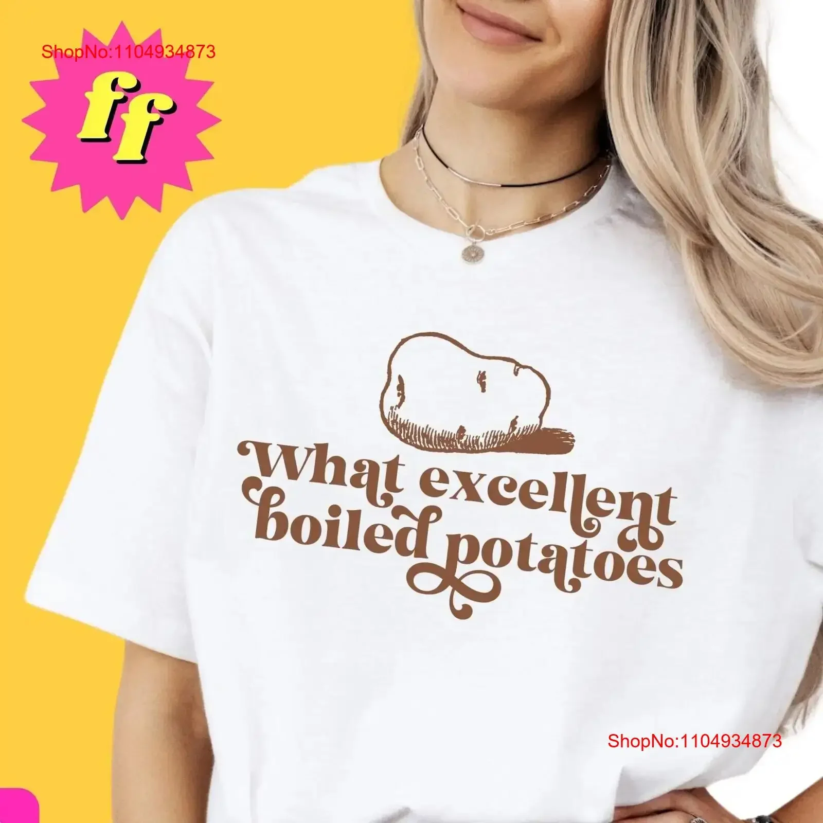 

Boiled Potatoes Funny Pride and Prejudice T Shirt Jane Austen Fan Literary Merch Bookish Things Quote English Literature
