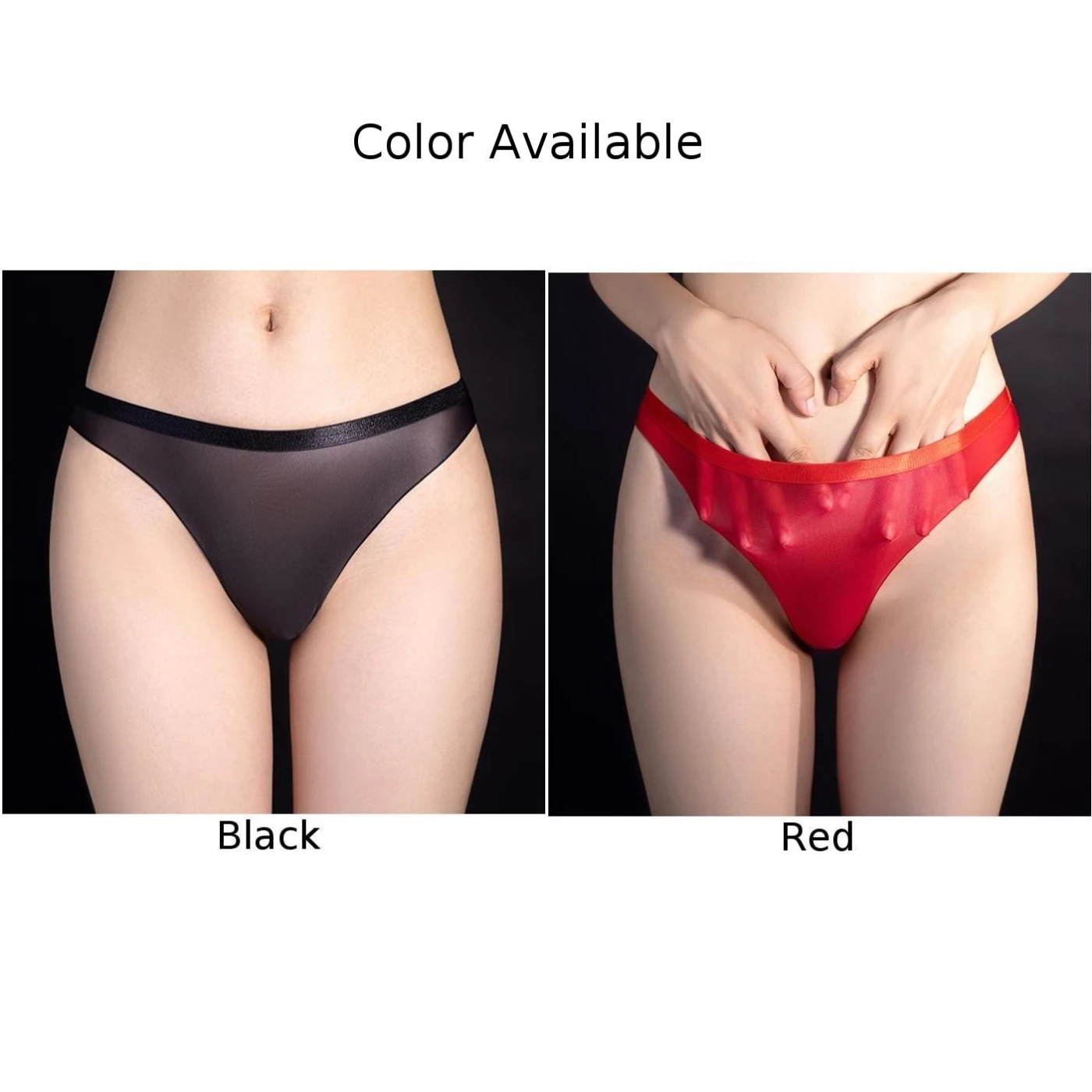 Sexy Transparent Briefs High Stretch Female Underwear Lingerie Sheer Solid Color Low Waist See Through Briefs Panties For Women