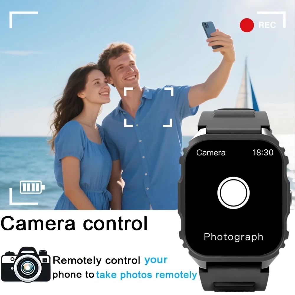 Smart Watch,1.84-Inch Large Sq - đánh giá và giá Photography Sport