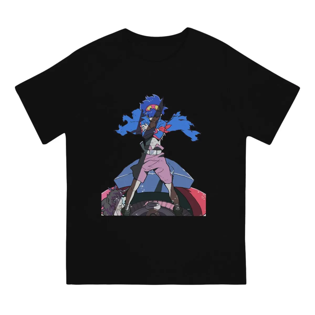 Leisure Tengen Toppa Gurren Lagann - Simon & Lagann T-Shirts for Men O Neck Pure Cotton T Shirt Short Sleeve