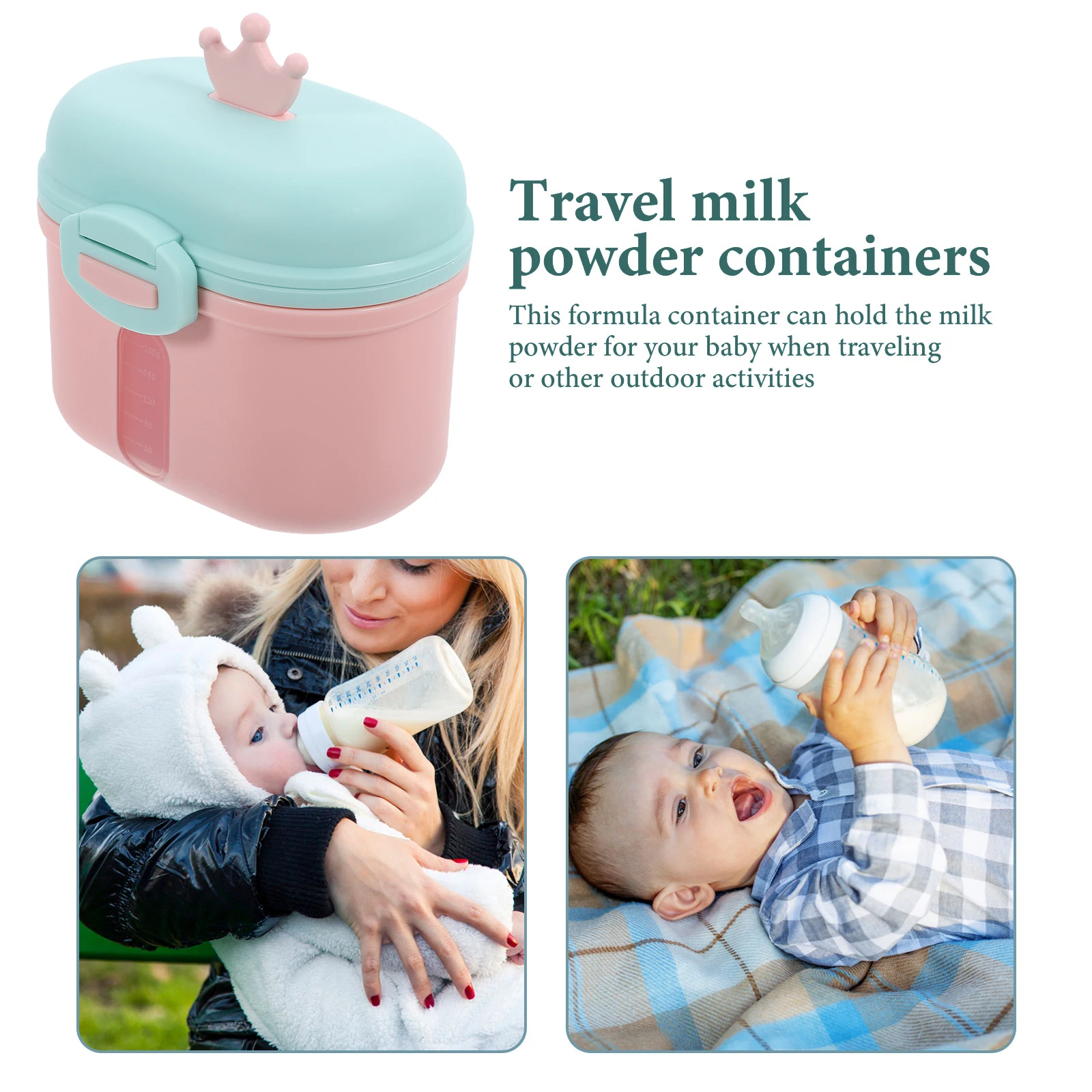 

Portable Milk Powder Box Storage Case Travel Formula Dispenser Scoop Leak Proof Sealed Container For Food Storage Reusable