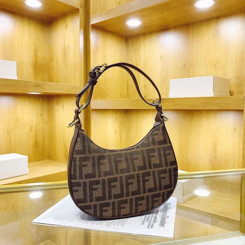 

Ladies Leather Shoulder Bag Handbag Featuring Gold Hardware And Classic Design From Luxury Brand Collection