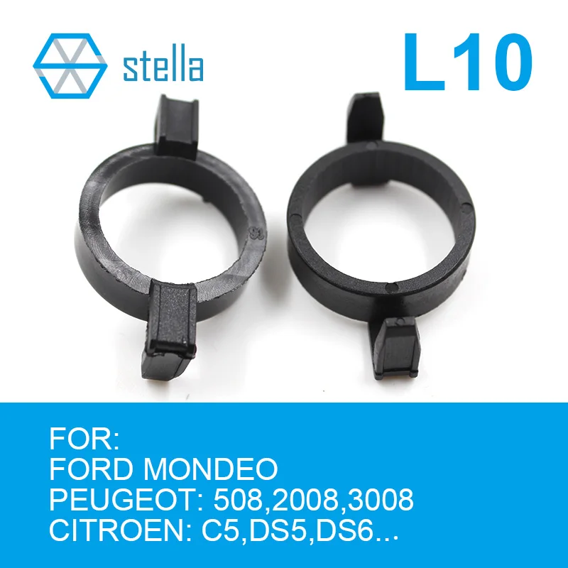 Stella 2pcs H7 LED headlight Holders/Adapters Lamp Base for FORD MONDEO/ for PEUGEOT 508,2008,3008 /for CITROEN C5,DS5,DS6..etc.