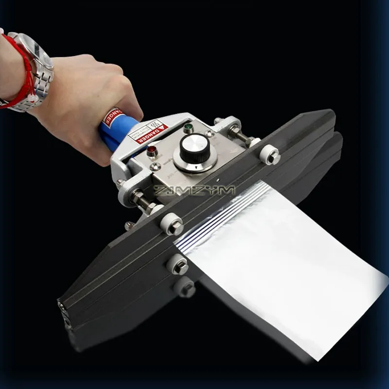 Hand Clamp Heat Sealer 0-300°C Adjustable Temp Double Sided Heating Portable Plier Sealer for Thick Foil Kraft Paper Vacuum Bags