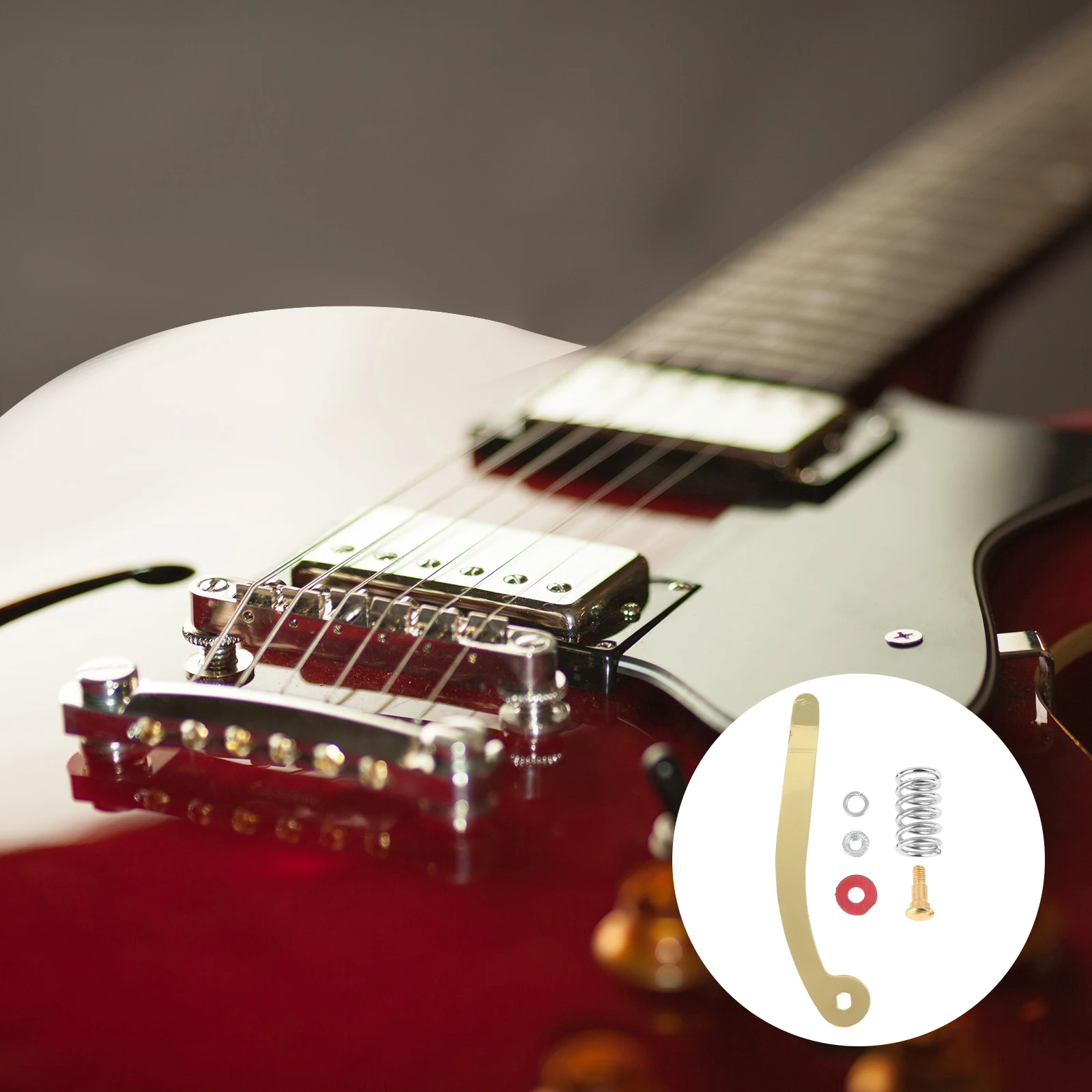 

Electric Guitar Replacement Whammy Bar Vibrato Bridge Tailpiece Spring Screw Compatible Jazz Accessories Golden