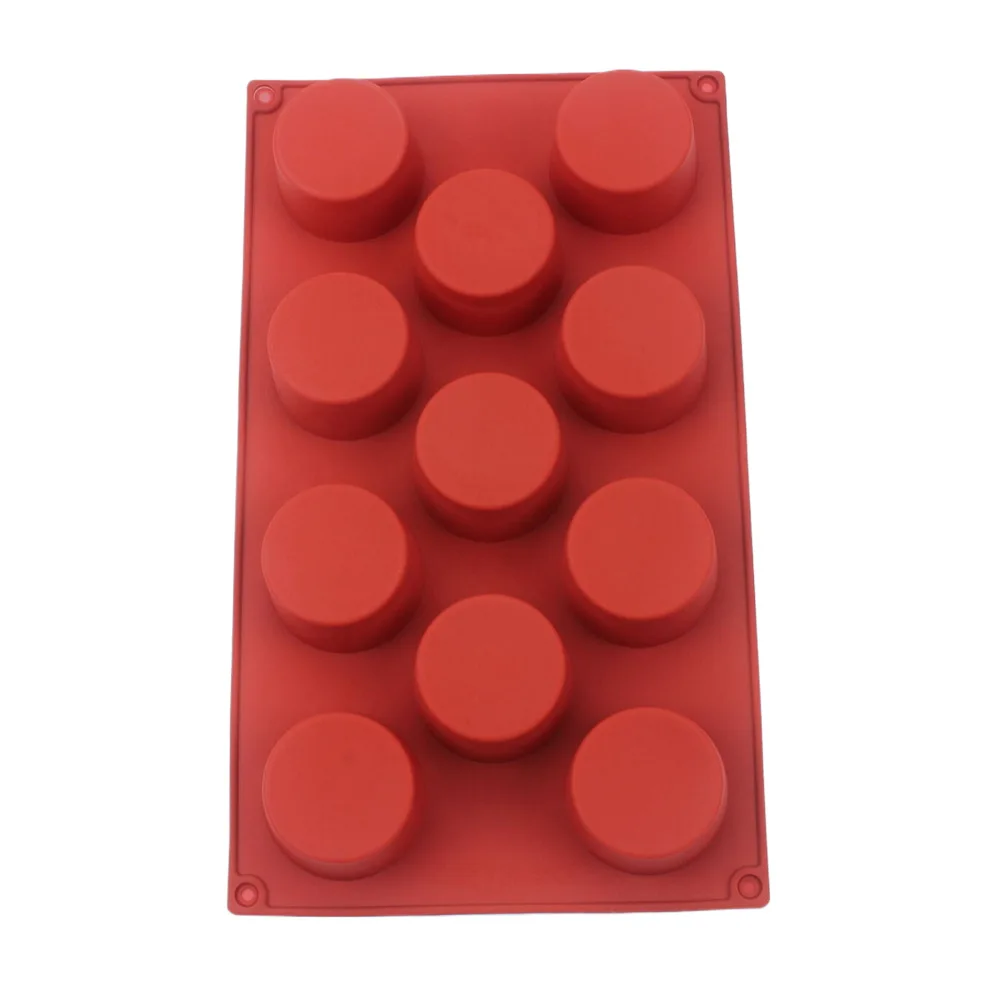 

Hot Selling 11 Hole Cylindrical Silicone Cake Mold for Making Mousse Dessert Crispy Chocolate Ice Cream Jelly Handmade Soap Mold