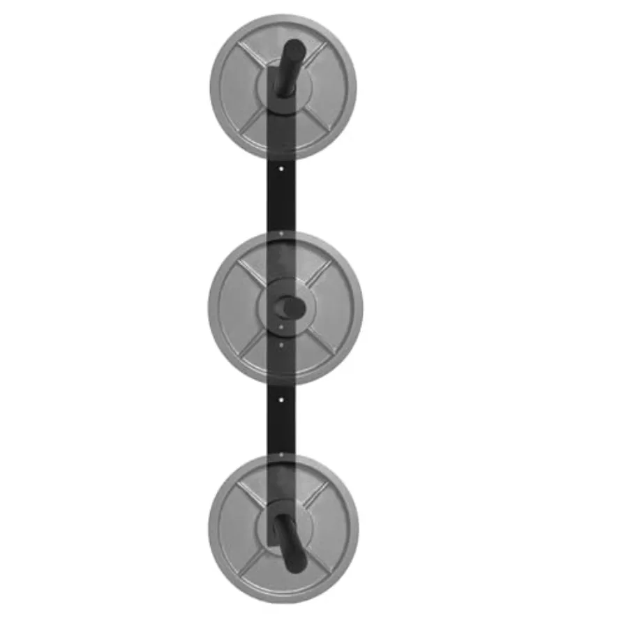 

Настенная стойка для хранения грузовых дисков (350 фунтов), сверхпрочная, из легированной стали, с противоскользящим покрытием, для домашнего спортзала, черная, экономия места, органайзер