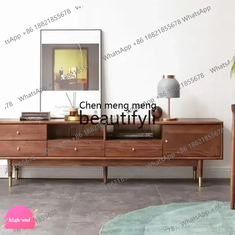 

Тумба под телевизор ss26 S26 в скандинавском стиле, современная, из черного ореха, настенная/напольная, для гостиной, большая, плоская, с отделениями для хранения