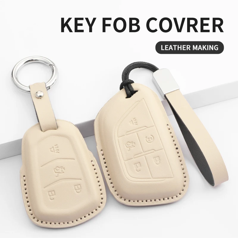 

Car Remote Key Case Cover Shell Fob for Cadillac ATS CT6 CTS DTS XT5 Escalade ESV SRX STS XTS ELR Car Key Protection Accessories