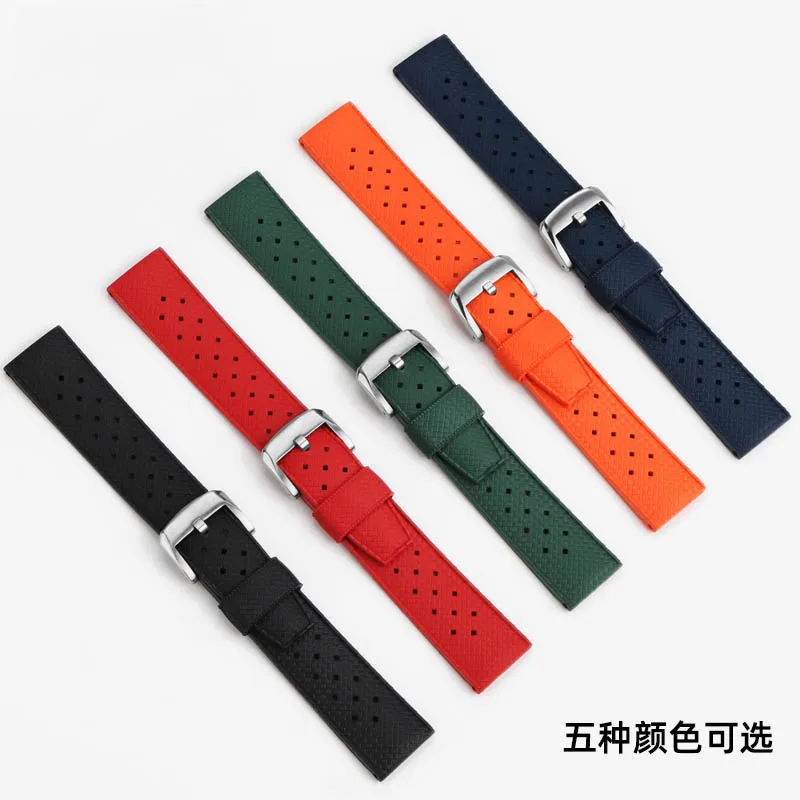 Men's Rubber Watchstrap For Mido New Multifort Series TV M049.526 Watch Band 22mm Pin Buckle Wristband Warerproof