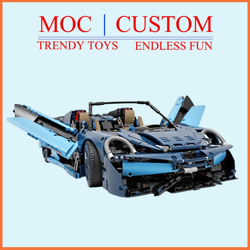 Specially Customized MOC Classic Supercar 570S Technic Combination Model - Trendy Educational Toys Hot Selling Holiday Gifts