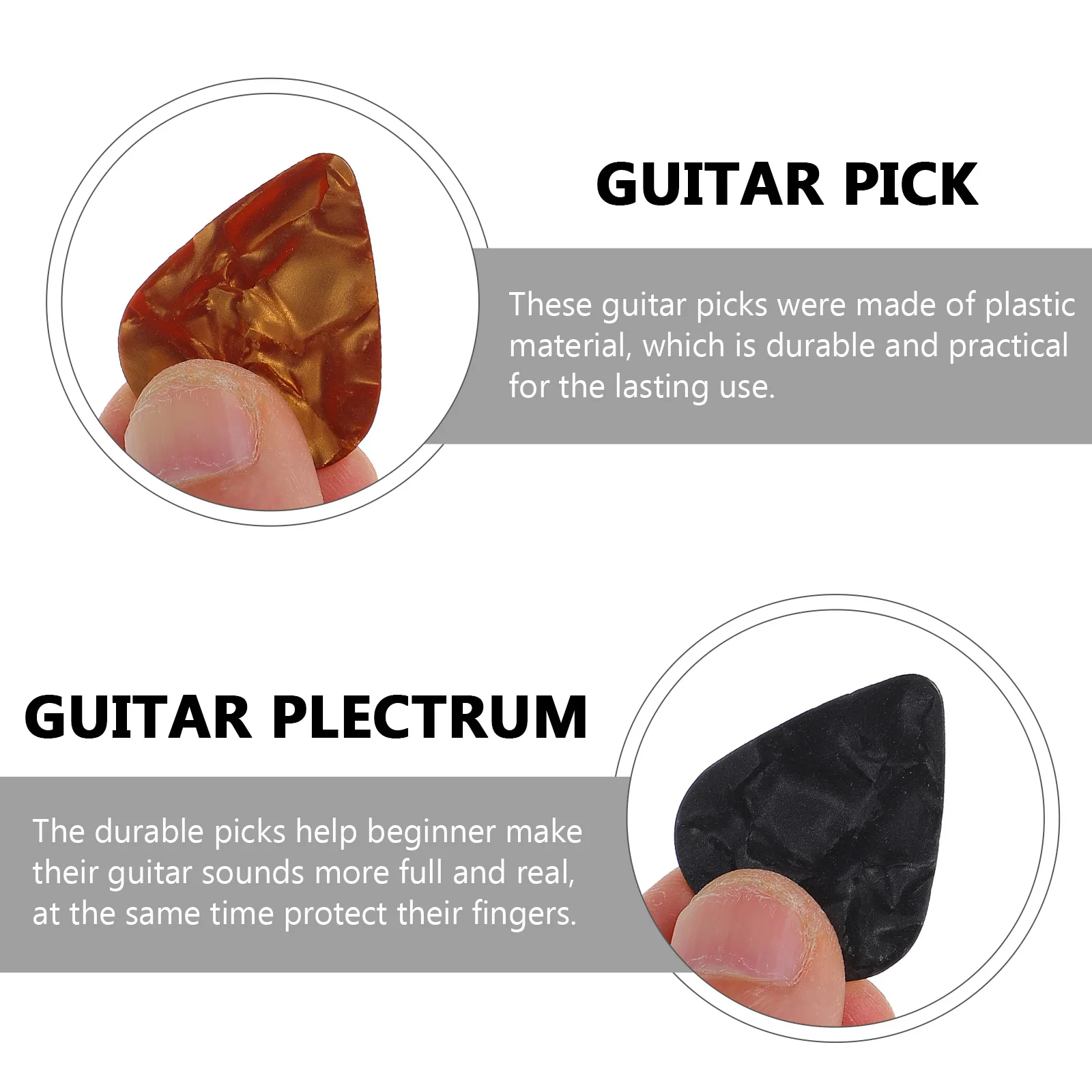 

100 Pcs Celluloid Picks Bass Ukulele Replacement Guitar Parts Acoustic Frosted Plectrum