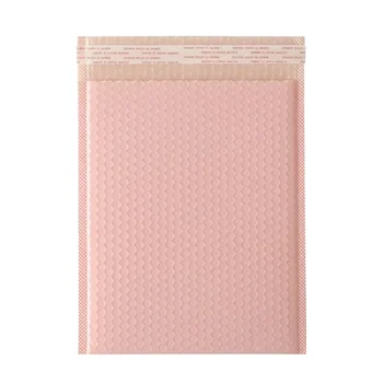 Self Seal Shipping Bag, Mailer Bubble, Envelopes Rosa, Mailing acolchoado, Poly Mailer para Embalagem de Presente, Quakeproof, 25x30
