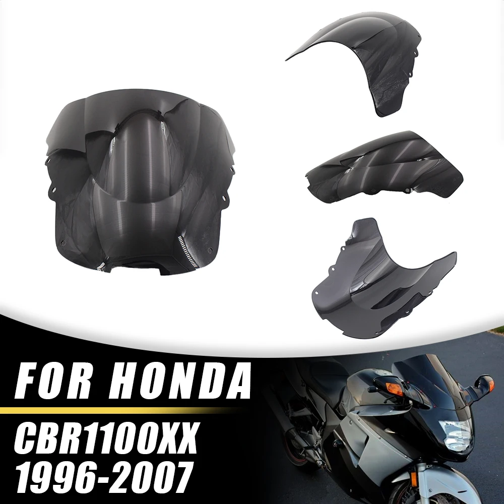 For Honda CBR1100XX Blackbird 1996-2007 Motorcycle Windshield Windscreen Wind Deflectors