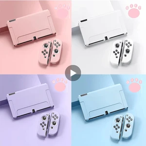 Fundas Carcasa para Nintendo Switch Oled Swich Swith Joy Con Joycon Accesorios Protección del juego Capa Capa Etui Shell Funda 10 mejores estuches de chip de interruptor de ventas - №9