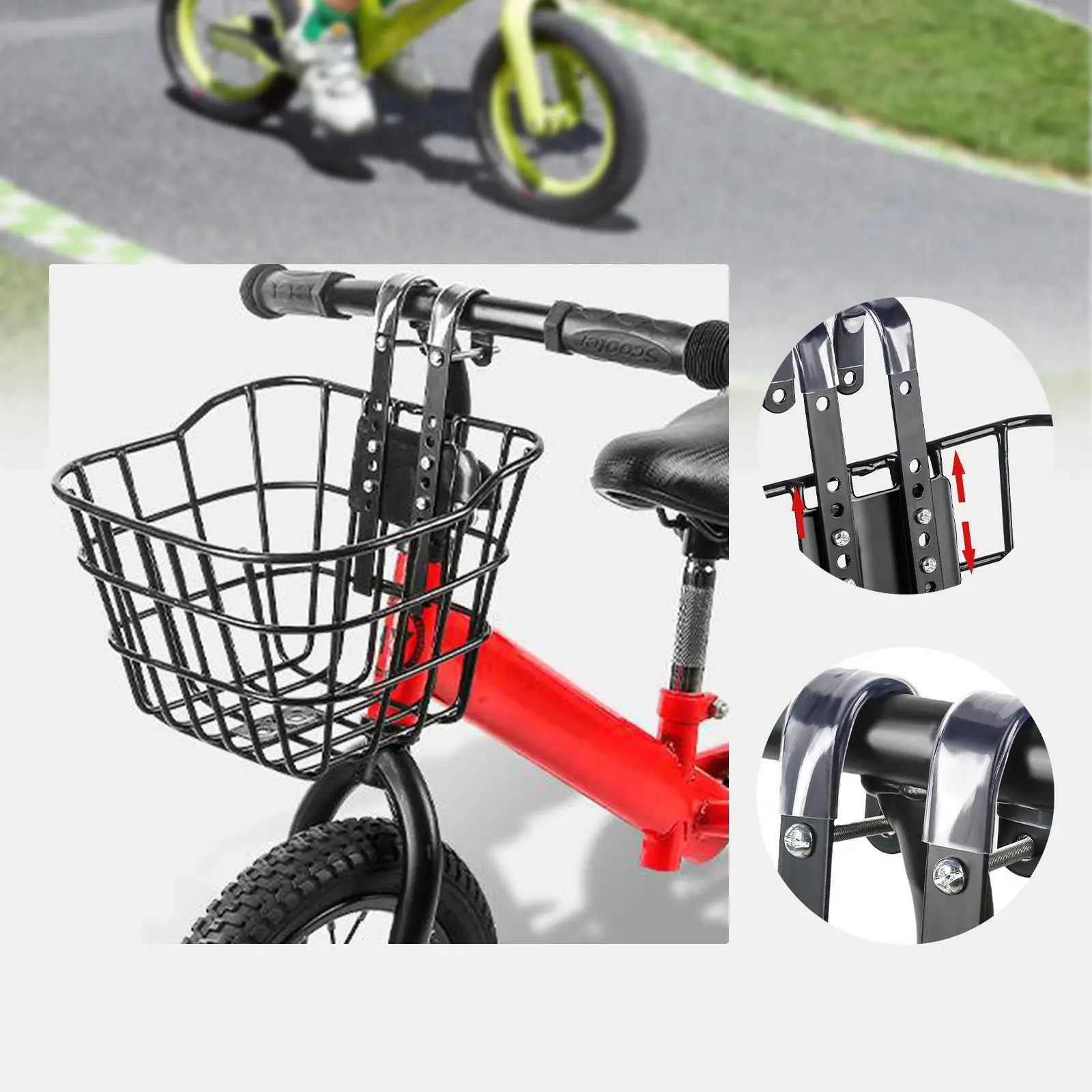 

Kids Bike Basket Child Bicycle Basket Cycling Basket Front Handlebar Basket,for Girls