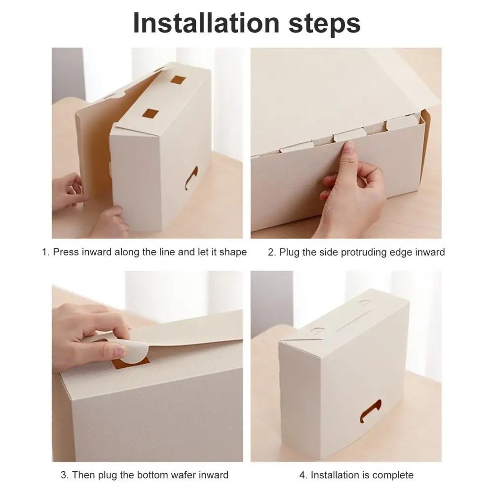 Useful Book Storage Basket Durable Non-slip Lightweight Office Document File Storage Box  Document Organizer Moisture-proof