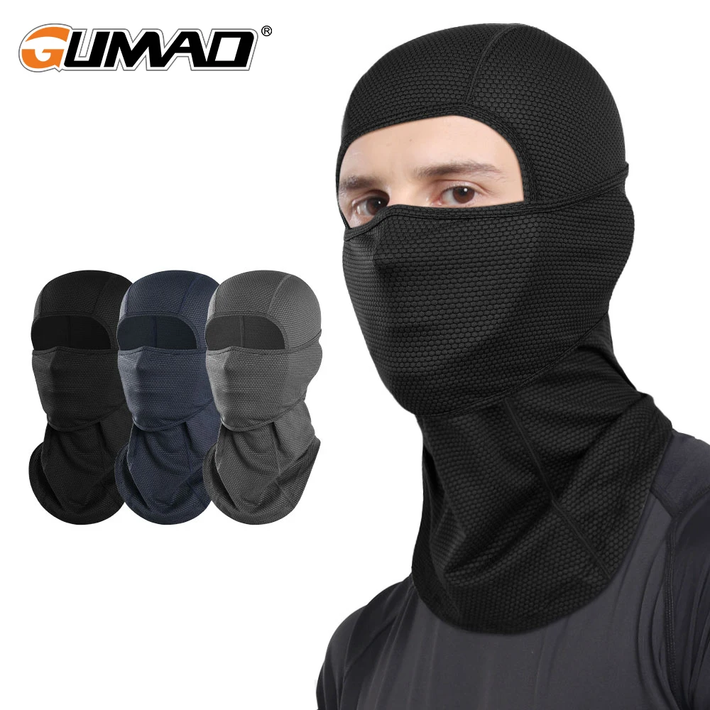 High Quality Cycling Full Face Mask Balaclava Elastic Breathable Quick Dry Neck Gaiter Face Cover For Bicycle Sport Men Women