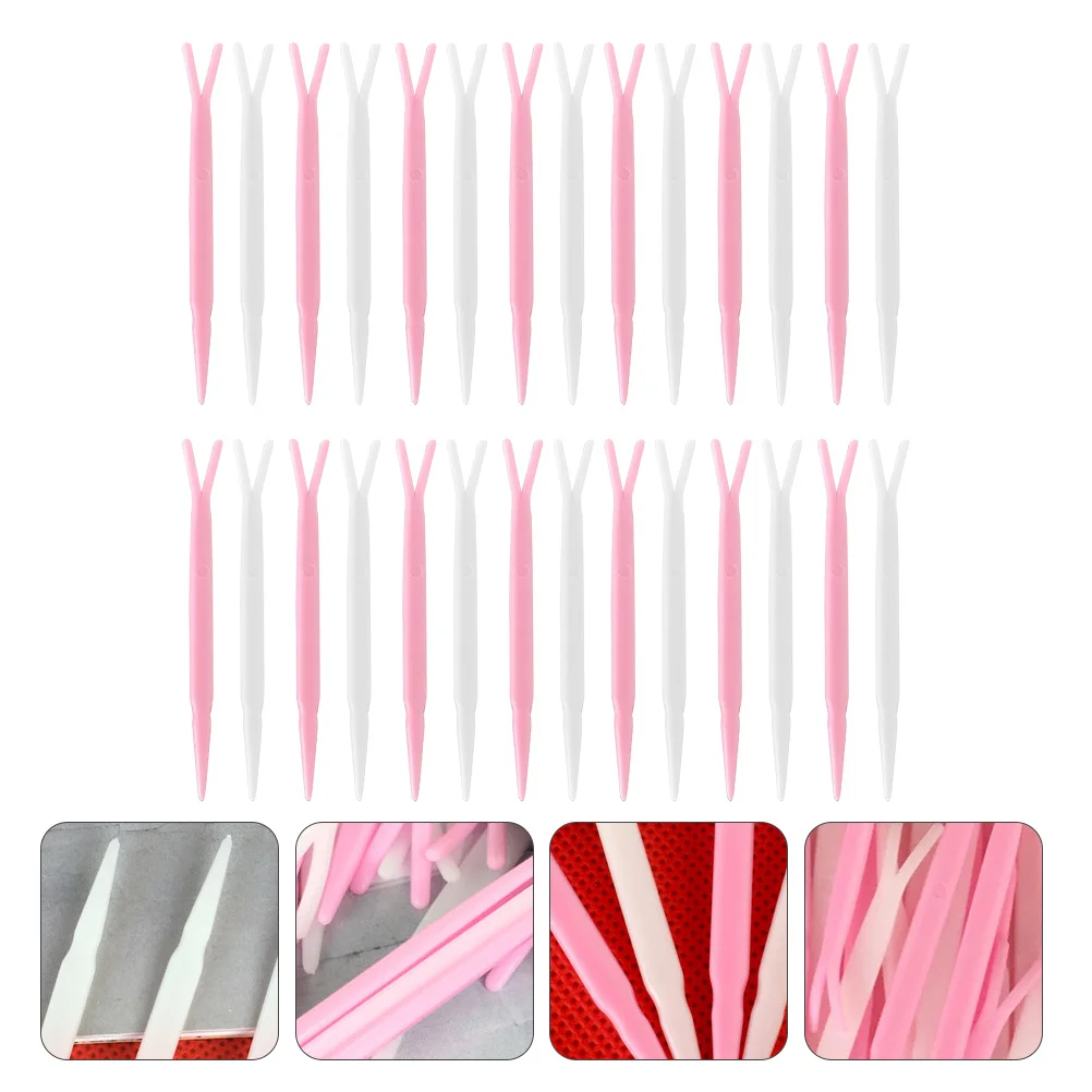 100 pezzi forchette adesive per doppia palpebra strumenti per trucco a forma di Y applicatore per nastro palpebra per forniture istantanee per sollevamento occhi