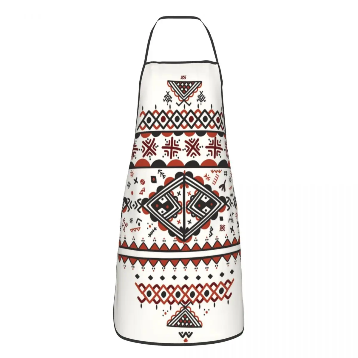 Custom Kabyle Amazigh Pattern Apron for Women Men Unisex Bib Berber Art Symbol Kitchen Cooking Tablier Cuisine Chef Baking