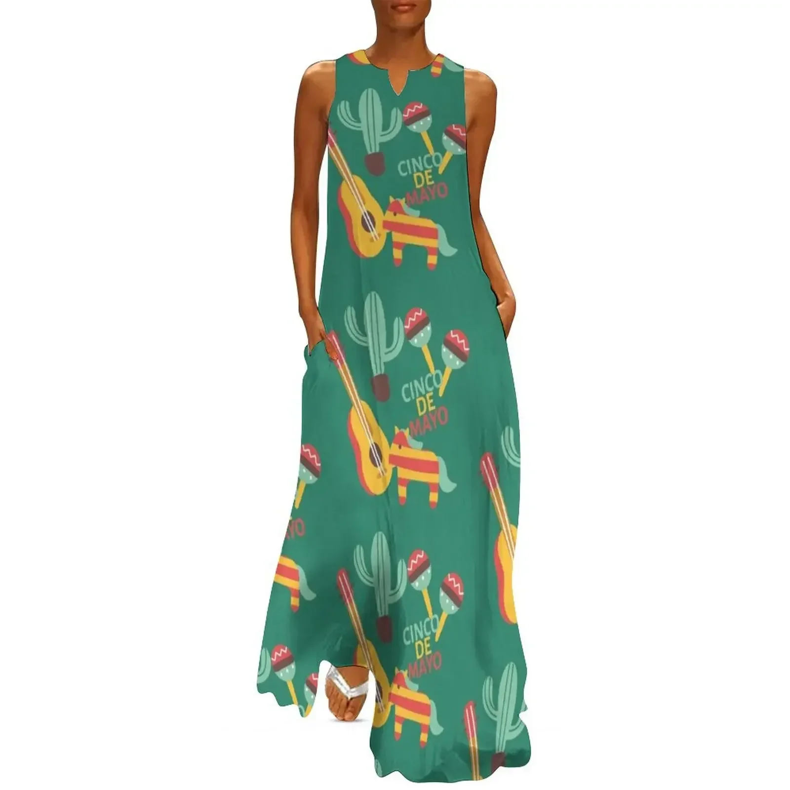 

pinata cinco de mayo Long Dress summer dress women 2025 Long dresses elegant chic wedding evening dresses Dress