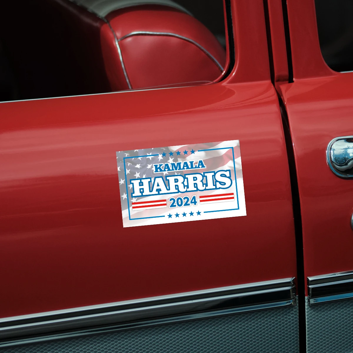 10pcs Kamala Harris 2024 adesivi, presidente Kamala Harris 2024 Flag Bumper Sticker decalcomanie in vinile impermeabile per finestrino dell\'auto,