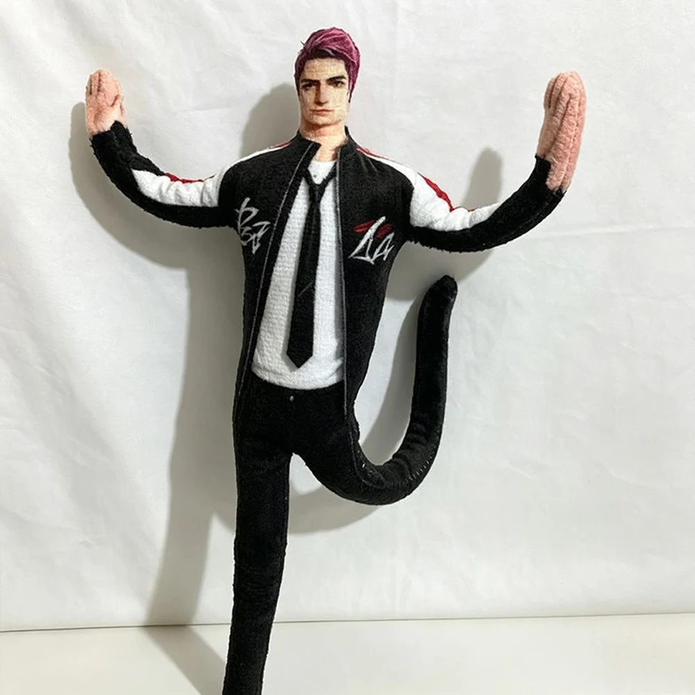26cm Flexible Built-in Body Wire Cosplay Wolf Style Valko Plush Toys Love and Deepspace Game Cartoon Anime Figure Plushie Doll