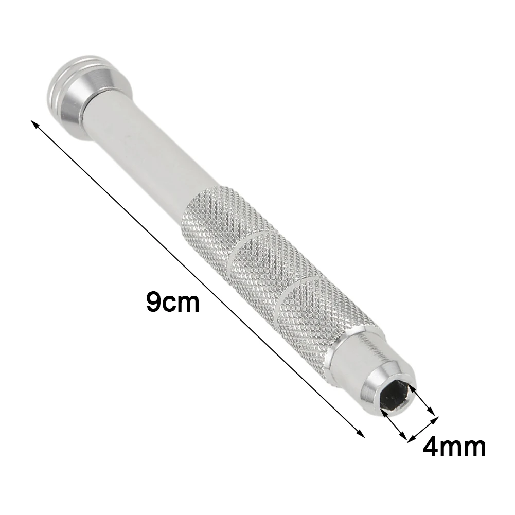 Aluminum Alloy Magnetic Screwdriver Handle Holder Repair Hand Tool For 4mm Hexagon Bayonet Bit Extension Rods 90mm