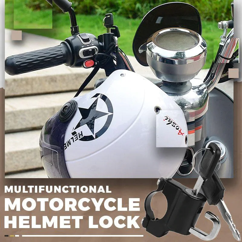 Multifunctional Motorcycle Helmet Lock for Bicycle Electric Scooter Security Lock Easy To Install Cycling Equipment