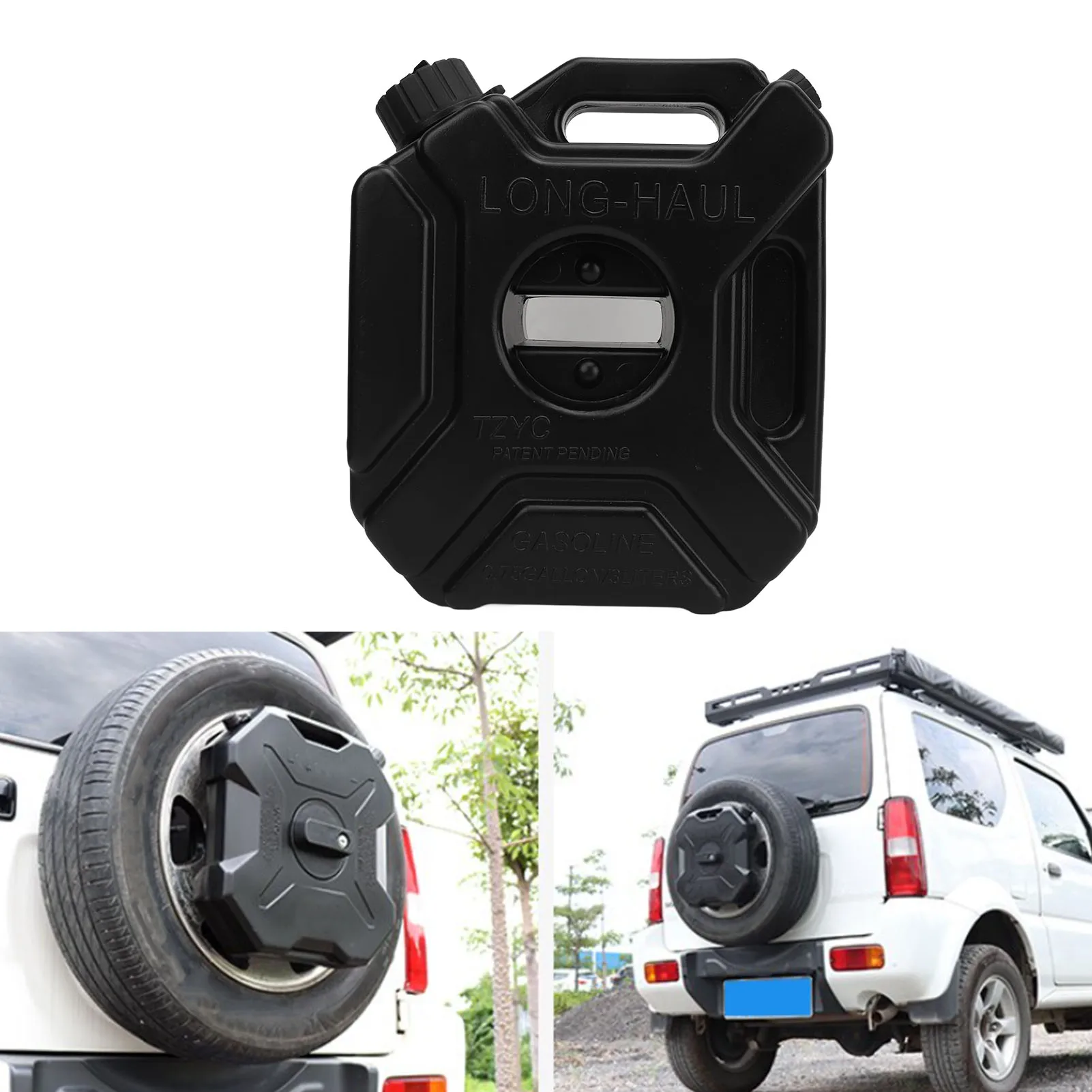 Fuel Oil  3L 0.75 Gallon Emergency Backup Petrol Tanks Portable Multifunctional Anti  High Strength for ATVs