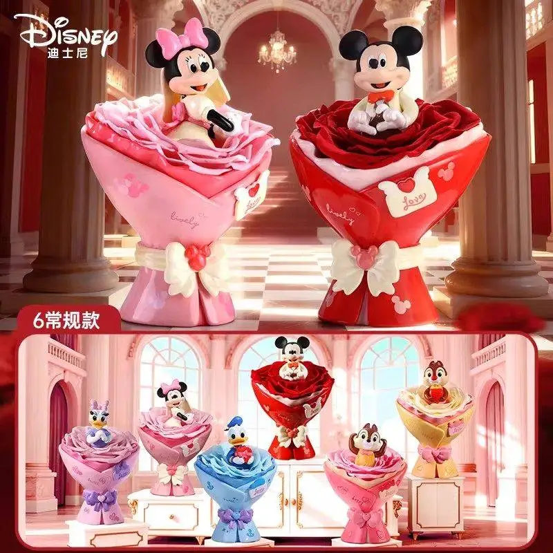 

Authentic Disney Cute Cp Bouquet Series Blind Box Handmade Mystery Box Cute Trendy Play Ornament Girl Gift Peripheral Toys