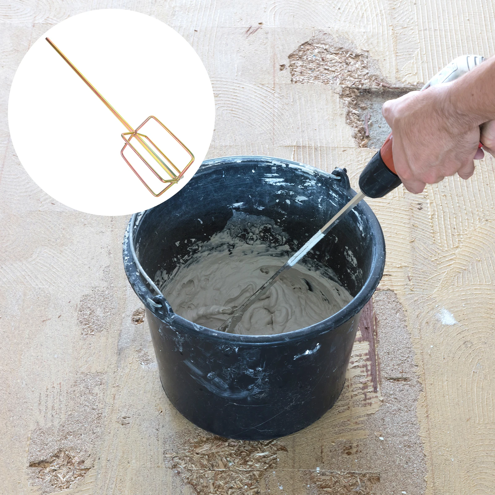 

Electric Drill Stirring Rod Hexagonal Handle Paint Mixer Durable Tool Efficient Attachment Portable Concrete